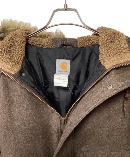 CarHartt（カーハート）CarHartt (カーハート) ファー付ジャケット ブラウン サイズ:Mの古着・服飾アイテム