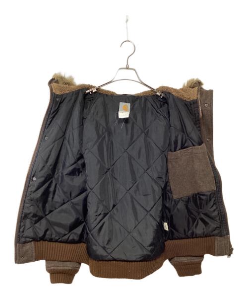 CarHartt（カーハート）CarHartt (カーハート) ファー付ジャケット ブラウン サイズ:Mの古着・服飾アイテム