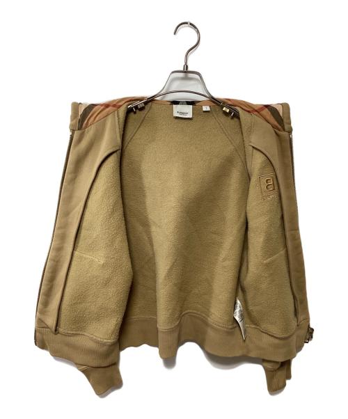 BURBERRY（バーバリー）BURBERRY (バーバリー) Letter Graphic Cotton Blend Zip Hoodie ベージュ サイズ:Sの古着・服飾アイテム