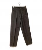 Y's for menワイズフォーメン）の古着「ワイドスラックス」｜ブラック×ベージュ