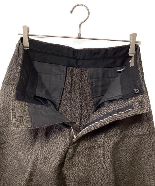 Y's for men（ワイズフォーメン）Y's for men (ワイズフォーメン) ワイドスラックス ブラック×ベージュ サイズ:Mの古着・服飾アイテム