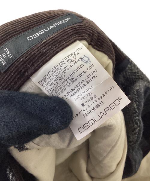 DSQUARED2（ディースクエアード）DSQUARED2 (ディースクエアード) ウールパンツ ブラック サイズ:44の古着・服飾アイテム