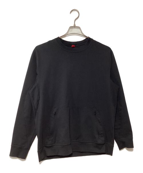 LARDINI（ラルディーニ）LARDINI (ラルディーニ) クルーネックトレーナー ブラック サイズ:48の古着・服飾アイテム