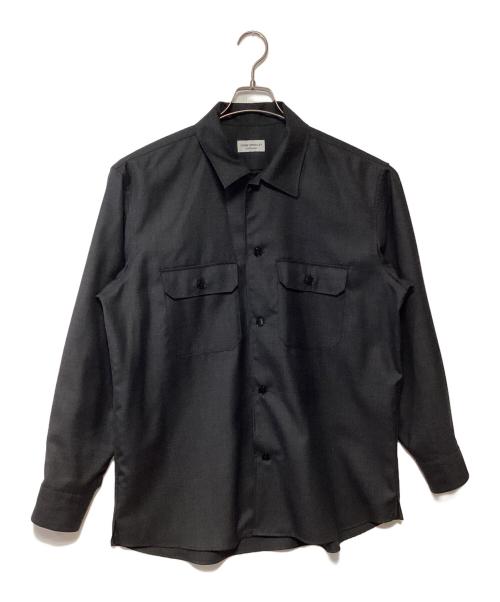 JOHN SMEDLEY（ジョンスメドレー）JOHN SMEDLEY (ジョンスメドレー) オーバーシャツ ブラック サイズ:3(L)の古着・服飾アイテム