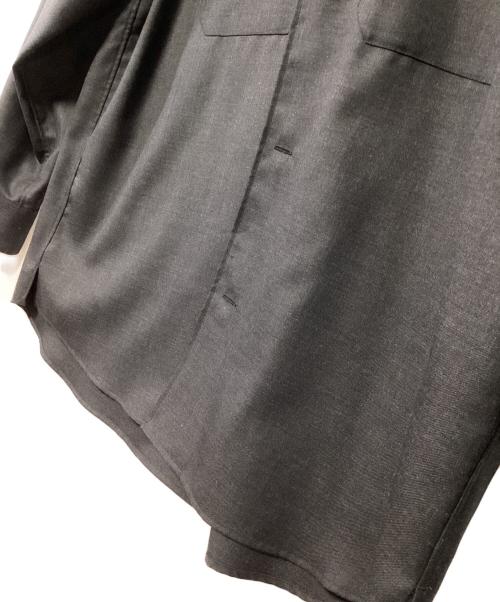 JOHN SMEDLEY（ジョンスメドレー）JOHN SMEDLEY (ジョンスメドレー) オーバーシャツ ブラック サイズ:3(L)の古着・服飾アイテム