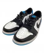 NIKEナイキ）の古着「AIR JORDAN 1 RETRO LOW OG SP TRAVIS SCOTT」｜ブラック×スカイブルー×ホワイト