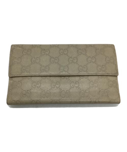 GUCCI（グッチ）GUCCI (グッチ) 長財布 ベージュの古着・服飾アイテム