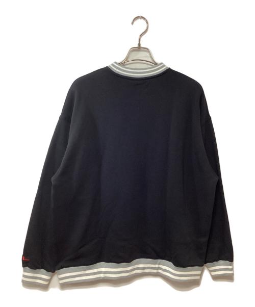 FUBU（フブ）FUBU (フブ) 刺繍スウェット ブラック×ライトグレー サイズ:Mの古着・服飾アイテム