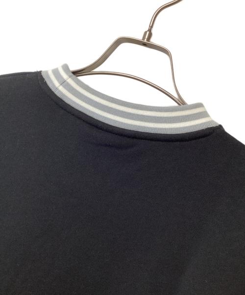 FUBU（フブ）FUBU (フブ) 刺繍スウェット ブラック×ライトグレー サイズ:Mの古着・服飾アイテム