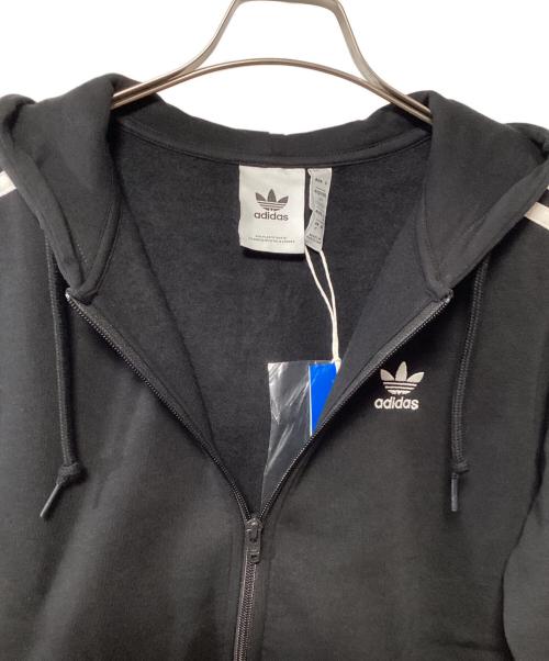 adidas（アディダス）adidas (アディダス) ジップパーカー ブラック サイズ:M 未使用品の古着・服飾アイテム