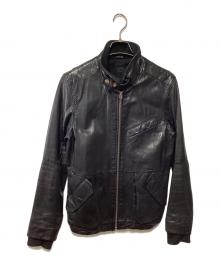 RAW CORRECTLINE BY G-STAR（ジースター コレクトライン）の古着「シングルライダースジャケット」｜ブラック