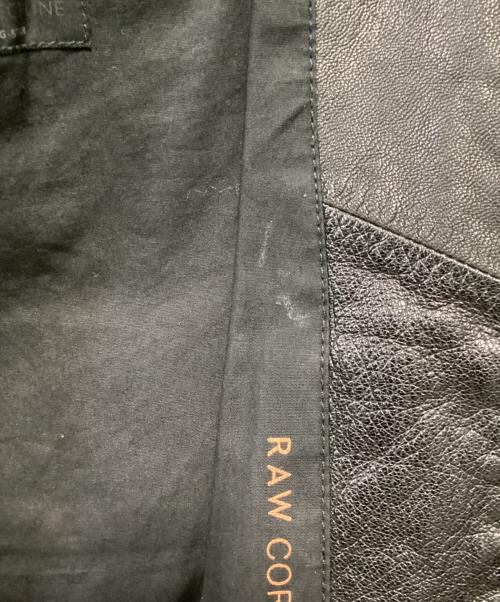 RAW CORRECTLINE BY G-STAR（ジースター コレクトライン）RAW CORRECTLINE BY G-STAR (ジースター コレクトライン) シングルライダースジャケット ブラック サイズ:Mの古着・服飾アイテム