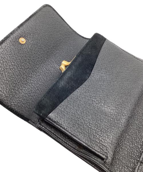 GUCCI（グッチ）GUCCI (グッチ) 3つ折り財布 ブラックの古着・服飾アイテム