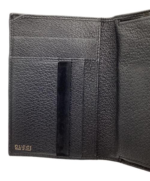 GUCCI（グッチ）GUCCI (グッチ) 3つ折り財布 ブラックの古着・服飾アイテム