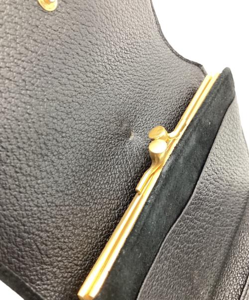 GUCCI（グッチ）GUCCI (グッチ) 3つ折り財布 ブラックの古着・服飾アイテム