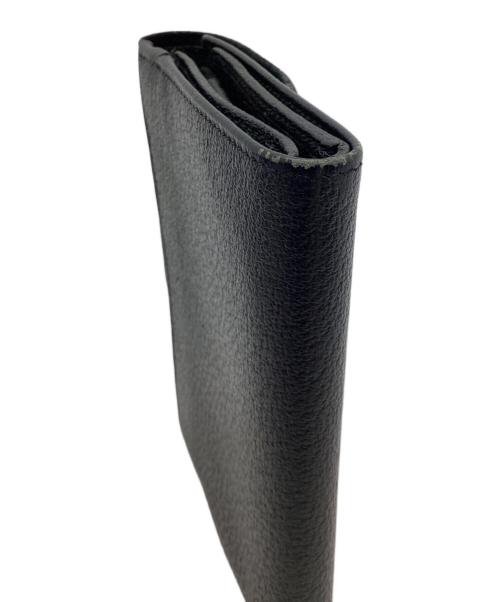 GUCCI（グッチ）GUCCI (グッチ) 3つ折り財布 ブラックの古着・服飾アイテム