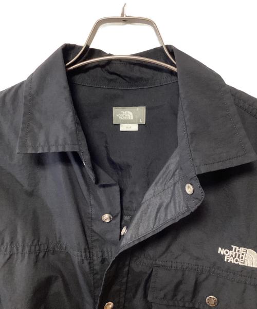 THE NORTH FACE（ザ ノース フェイス）THE NORTH FACE (ザ ノース フェイス) S/S Nuptse Shirt ブラック サイズ:Lの古着・服飾アイテム
