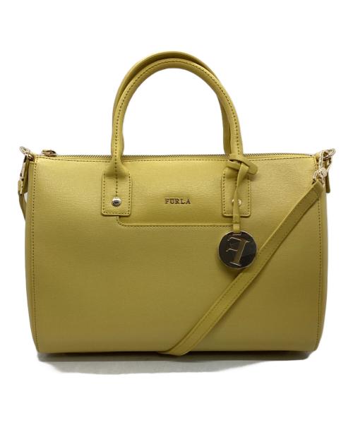 FURLA（フルラ）FURLA (フルラ) 2WAYバッグ イエローの古着・服飾アイテム