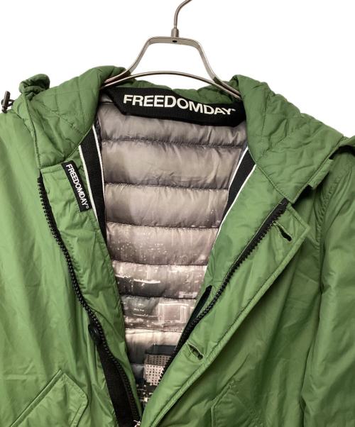 FREEDOMDAY（フリーダムデイ）FREEDOMDAY (フリーダムデイ) ダウンジャケット グリーン サイズ:Sの古着・服飾アイテム