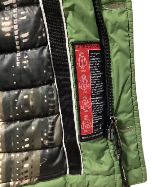 FREEDOMDAY（フリーダムデイ）FREEDOMDAY (フリーダムデイ) ダウンジャケット グリーン サイズ:Sの古着・服飾アイテム