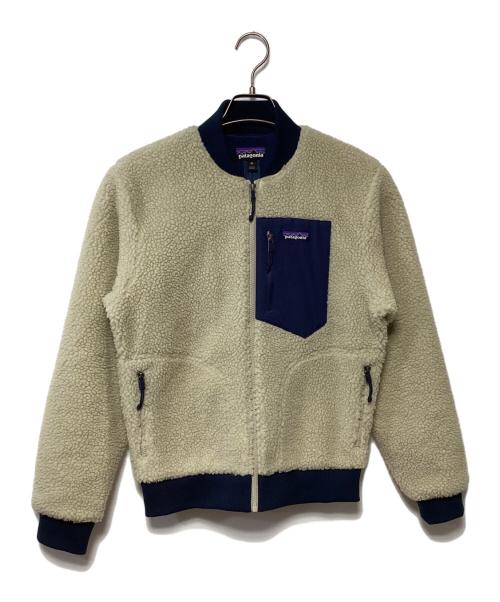 Patagonia（パタゴニア）Patagonia (パタゴニア) Retro-X Bomber Jacket ホワイト×ネイビー サイズ:XSの古着・服飾アイテム