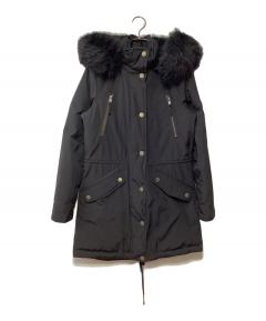 中古・古着通販】COACH (コーチ) 羊毛ファーダウンコート ブラック