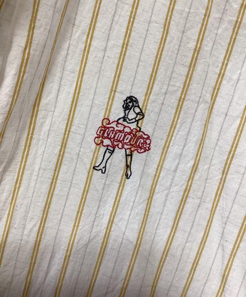 hysterics（ヒステリックス）hysterics (ヒステリックス) 長袖シャツ ベージュ×マスタード サイズ:XLの古着・服飾アイテム