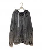 PSYCHO NATIONサイコネーション）の古着「ジップパーカー」｜グレー