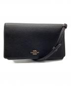 COACHコーチ）の古着「ショルダーウォレット」｜ブラック