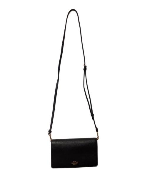 COACH（コーチ）COACH (コーチ) ショルダーウォレット ブラックの古着・服飾アイテム