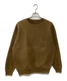 crepuscule（クレプスキュール）の古着「MILANORIB CREWNECK PO」｜カーキ
