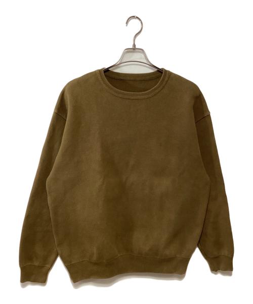 crepuscule（クレプスキュール）crepuscule (クレプスキュール) MILANORIB CREWNECK PO カーキ サイズ:1の古着・服飾アイテム