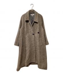 DRESSTERIOR（ドレステリア）の古着「ウールコート」｜ホワイト×ベージュ×ブラック