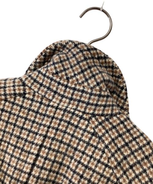 DRESSTERIOR（ドレステリア）DRESSTERIOR (ドレステリア) ウールコート ホワイト×ベージュ×ブラック サイズ:36の古着・服飾アイテム