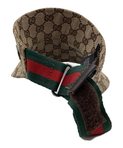 GUCCI（グッチ）GUCCI (グッチ) サンバイザー ベージュ サイズ:Sの古着・服飾アイテム