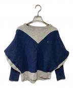 Vivienne Westwood RED LABELヴィヴィアンウエストウッドレッドレーベル）の古着「刺繍ニット」｜ネイビー×グレー