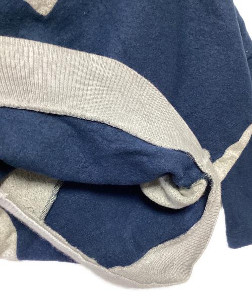 Vivienne Westwood RED LABEL（ヴィヴィアンウエストウッドレッドレーベル）Vivienne Westwood RED LABEL (ヴィヴィアンウエストウッドレッドレーベル) 刺繍ニット ネイビー×グレー サイズ:2の古着・服飾アイテム