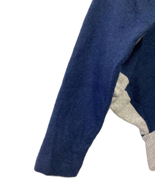 Vivienne Westwood RED LABEL（ヴィヴィアンウエストウッドレッドレーベル）Vivienne Westwood RED LABEL (ヴィヴィアンウエストウッドレッドレーベル) 刺繍ニット ネイビー×グレー サイズ:2の古着・服飾アイテム