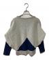Vivienne Westwood RED LABEL (ヴィヴィアンウエストウッドレッドレーベル) 刺繍ニット ネイビー×グレー サイズ:2：5000円