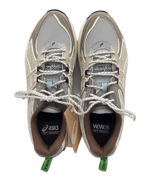 asics（アシックス）asics (アシックス) ローカットスニーカー ライトグレー×ベージュ サイズ:28.0 未使用品の古着・服飾アイテム