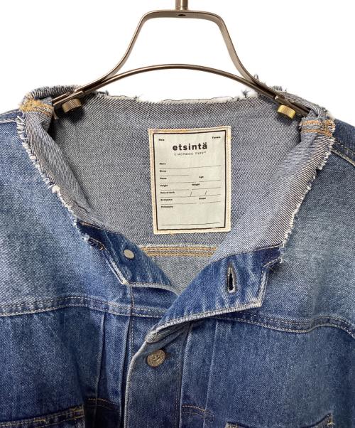 etsinta（エシンタ）etsinta (エシンタ) バックフリルデニムジャケット ブルー サイズ:ONEの古着・服飾アイテム