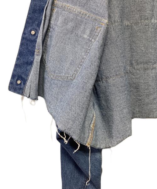 etsinta（エシンタ）etsinta (エシンタ) バックフリルデニムジャケット ブルー サイズ:ONEの古着・服飾アイテム