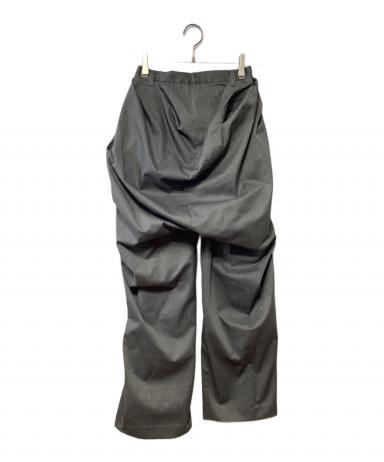 pillings しわパンツ 24AW グレー 日本製 定価¥61,600 中古・古着通販】pillings (ピリングス) しわパンツ グレー サイズ:1