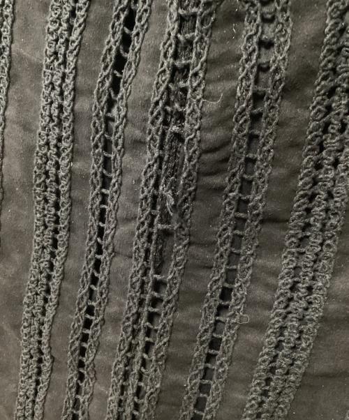 Ameri（アメリ）Ameri (アメリ) スエードエンブロイダリーレーススカート ブラック サイズ:Mの古着・服飾アイテム