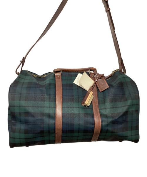 POLO RALPH LAUREN（ポロ・ラルフローレン）POLO RALPH LAUREN (ポロ・ラルフローレン) ミニボストンバッグ グリーン×ネイビー 未使用品の古着・服飾アイテム