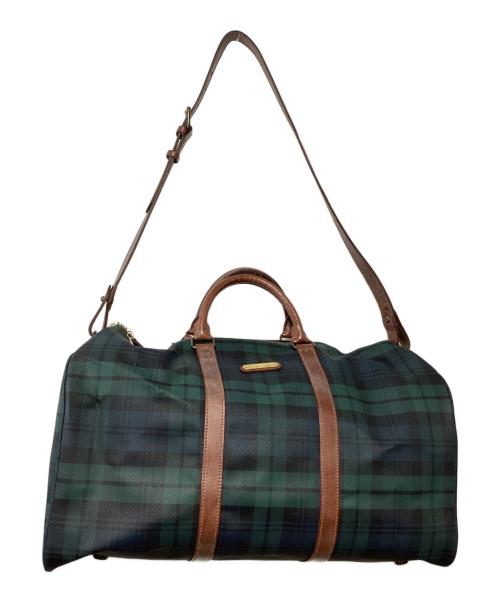 POLO RALPH LAUREN（ポロ・ラルフローレン）POLO RALPH LAUREN (ポロ・ラルフローレン) ミニボストンバッグ グリーン×ネイビー 未使用品の古着・服飾アイテム