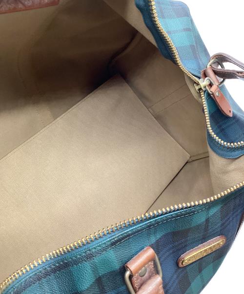POLO RALPH LAUREN（ポロ・ラルフローレン）POLO RALPH LAUREN (ポロ・ラルフローレン) ミニボストンバッグ グリーン×ネイビー 未使用品の古着・服飾アイテム