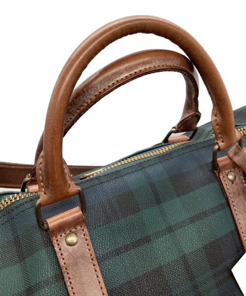 POLO RALPH LAUREN（ポロ・ラルフローレン）POLO RALPH LAUREN (ポロ・ラルフローレン) ミニボストンバッグ グリーン×ネイビー 未使用品の古着・服飾アイテム