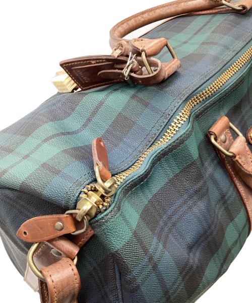 POLO RALPH LAUREN（ポロ・ラルフローレン）POLO RALPH LAUREN (ポロ・ラルフローレン) ミニボストンバッグ グリーン×ネイビー 未使用品の古着・服飾アイテム