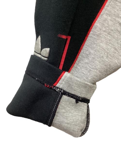 adidas（アディダス）adidas (アディダス) パーカー グレー×ブラック サイズ:M-Lの古着・服飾アイテム